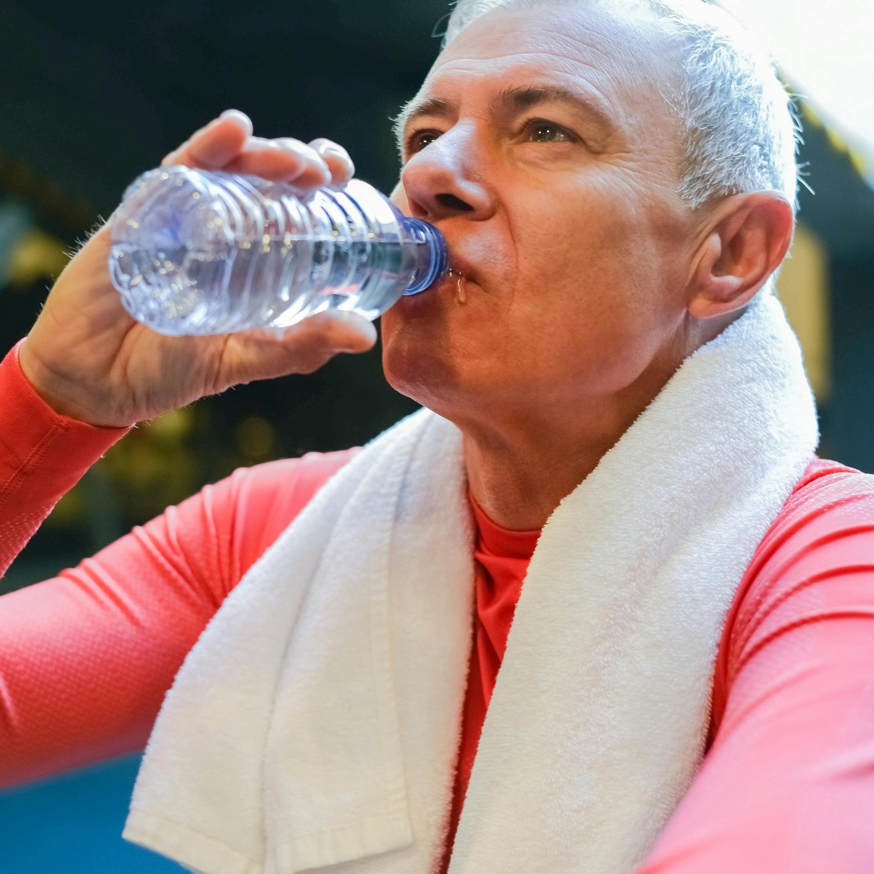 old man drinking